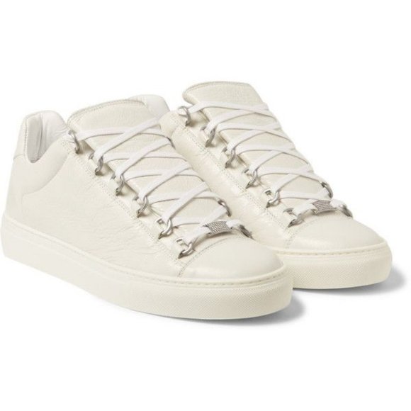 Balenciaga Other - Balenciaga Area Crinkled Leather Fashion Sneakers White Men's